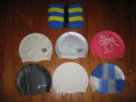 Lot de 6 bonnets de natation + pull boy