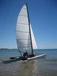 Echange catamaran contre vlo triathlon